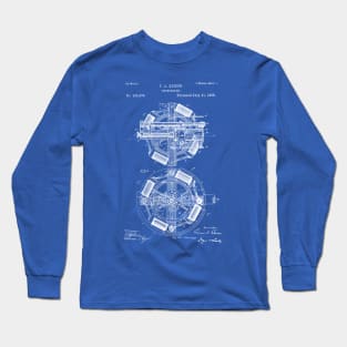 EDISON PATENT / Edison Patent 386974 Blueprint Long Sleeve T-Shirt